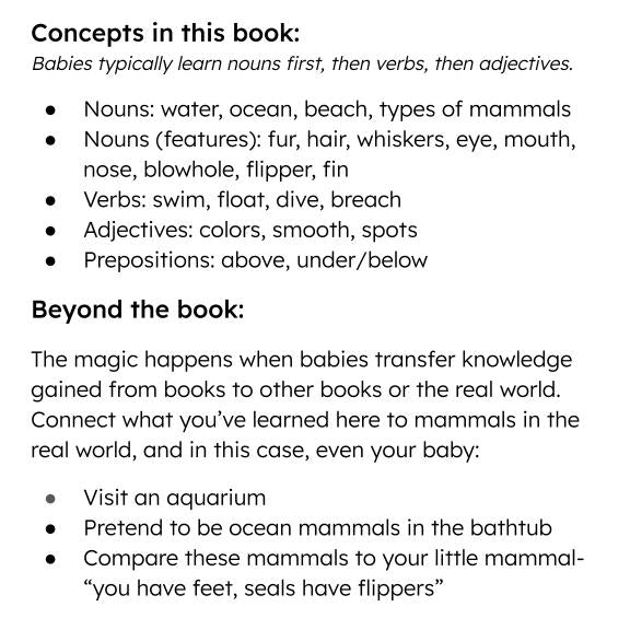 Ocean Mammals